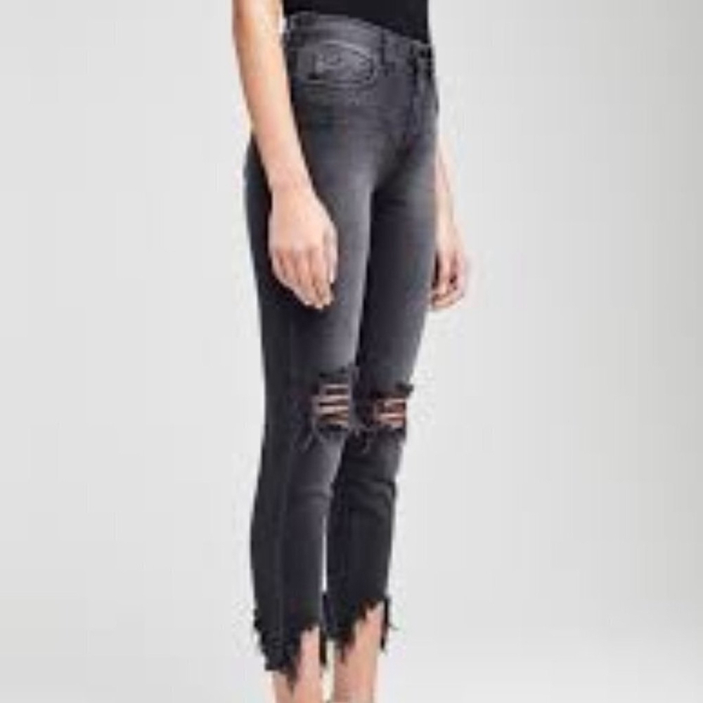 L'AGENCE Black High Line High Rise Skinny Jeans Size 2
